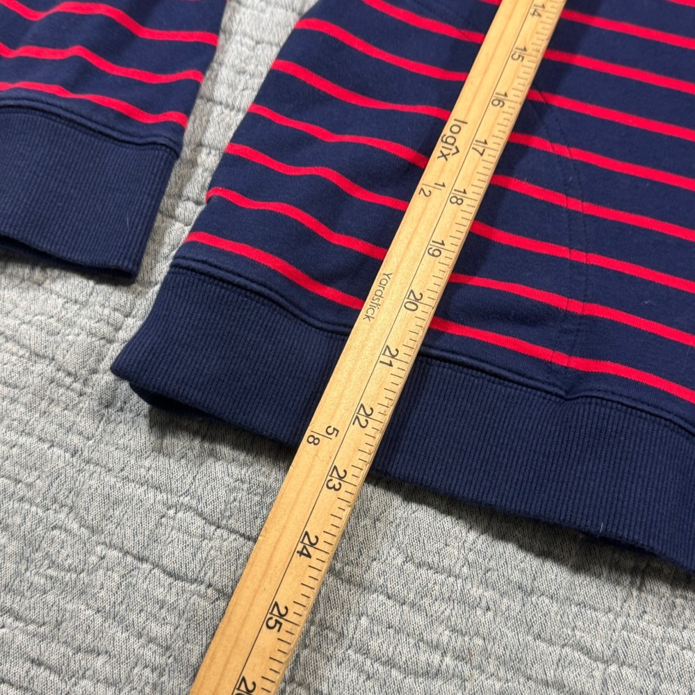 EUC Vineyard Vines Striped Hoodie Women's Medium Shep‎ Shirt Red Navi Pullover - Picture 7 of 9